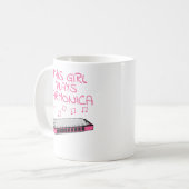 Dieses Mädchen spielt Harmonica, Musikerin Kaffeetasse (Vorderseite Links)