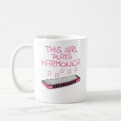 Dieses Mädchen spielt Harmonica, Musikerin Kaffeetasse (Links)