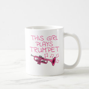Dieses Mädchen spielt Trumpet, weibliche Trumpeter Kaffeetasse