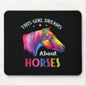 Dieses Mädchen träumt vom Reiten Mousepad (Vorne)