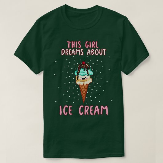 Dieses Mädchen träumt von Eis T-Shirt (Design vorne)