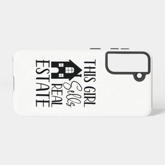 Dieses Mädchen verkauft echtes Anwesen Handy Gehäu Samsung Galaxy Hülle (Rückseite (Horizontal))