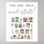 Dieses Mädchen verkauft echtes Anwesen Poster (Vorne)