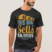 Dieses Mädchen verkauft echtes Anwesen Realtor T-Shirt (Vorderseite)