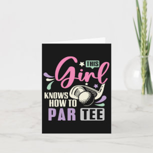 Dieses Mädchen weiß, wie Par T-Shirt Funny Golf La Karte