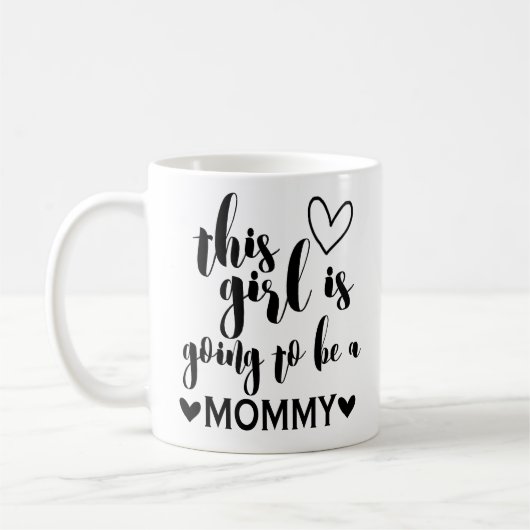 Dieses Mädchen wird eine Mama-Kaffee-Tasse sein Kaffeetasse (Links)