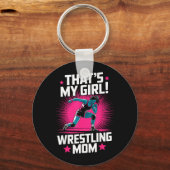 Dieses Mädchen Wrestling-Mutter Wrestlerin Mutter  Schlüsselanhänger (Vorderseite)