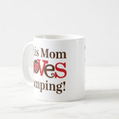 Dieses Mama-Liebe-Camping Kaffeetasse (Vorderseite Links)
