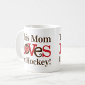 Dieses Mama-Liebe-Eis-Hockey Kaffeetasse (Vorderseite Links)
