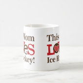 Dieses Mama-Liebe-Eis-Hockey Kaffeetasse (Mittel)