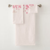 Dieses Mama Prays - rustikales Boho Design Badhandtuch Set (Insitu)