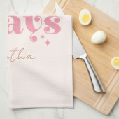 Dieses Mama Prays - rustikales Boho Design Geschirrtuch (Viertel Falte)