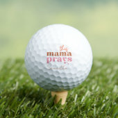 Dieses Mama Prays - rustikales Boho Design Golfball (Insitu T-Shirt)