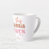 Dieses Mama Prays - rustikales Boho Design Milchtasse (Rechte Ecke)