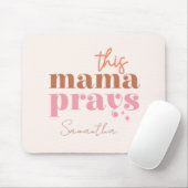 Dieses Mama Prays - rustikales Boho Design Mousepad (Mit Mouse)