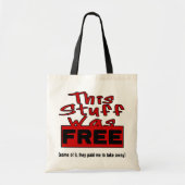 Dieses Material war FREI! (Rot) Tragetasche (Vorne)