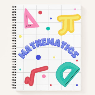 Dieses MATHEMATIK-inspirierte College-Notizbuch mi Notizblock