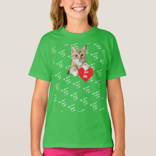Dieses Mensch gehört mir Süße Katze Foto T-Shirt