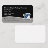 Dieses moderne Notar Services Business Card Design Visitenkarte (Vorne/Hinten)