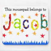 'Dieses Mousepad gehört Jacob' Mousepad (Vorne)