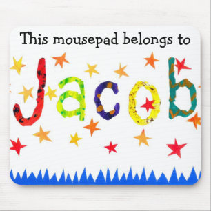 'Dieses Mousepad gehört Jacob' Mousepad