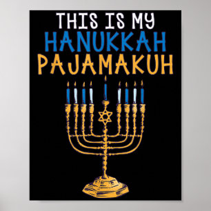Dieses My Hanukkah Pajamakuh Chanukah Hanukkah Paj Poster