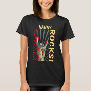 Dieses Nanny Rocks Vintag Retro-Konzert 70er 80er T-Shirt