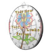 Dieses neue Jahr sieht aus wie eine perfekte Blume Dartscheibe (Vorderseite rechts)