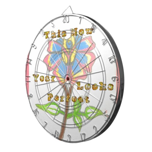 Dieses neue Jahr sieht aus wie eine perfekte Blume Dartscheibe (Vorderseite rechts)