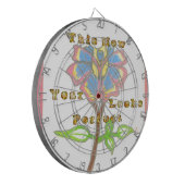 Dieses neue Jahr sieht aus wie eine perfekte Blume Dartscheibe (Vorderseite Links)