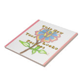 Dieses neue Jahr sieht aus wie eine perfekte Blume Fliese (Seite)