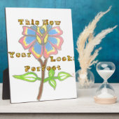 Dieses neue Jahr sieht aus wie eine perfekte Blume Fotoplatte (Seite)