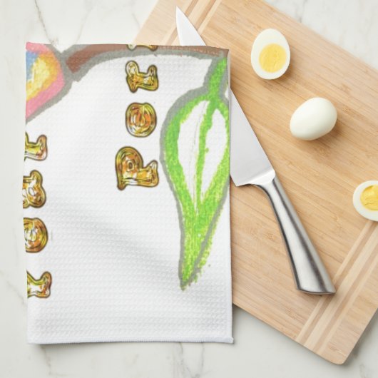 Dieses neue Jahr sieht aus wie eine perfekte Blume Küchentuch (Viertel Falte)