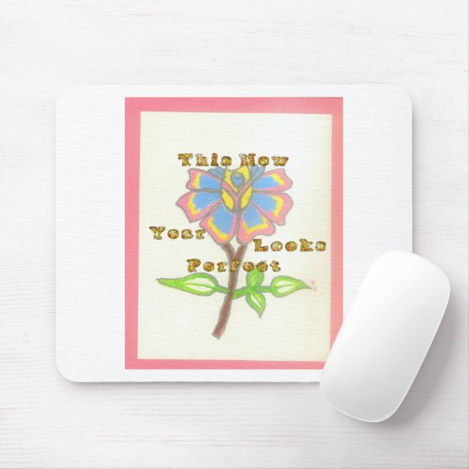 Dieses neue Jahr sieht aus wie eine perfekte Blume Mousepad (Mit Mouse)