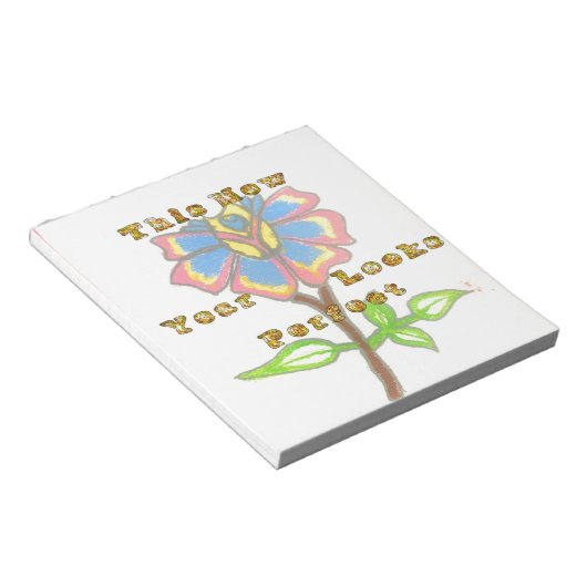 Dieses neue Jahr sieht aus wie eine perfekte Blume Notizblock (angewinkelt)