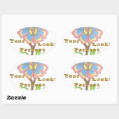 Dieses neue Jahr sieht aus wie eine perfekte Blume Ovaler Aufkleber (Blatt)