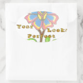 Dieses neue Jahr sieht aus wie eine perfekte Blume Ovaler Aufkleber (Tasche)