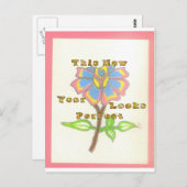 Dieses neue Jahr sieht aus wie eine perfekte Blume Postkarte (Vorne/Hinten)