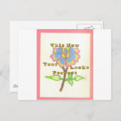 Dieses neue Jahr sieht aus wie eine perfekte Blume Postkarte (Vorne/Hinten)