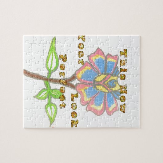 Dieses neue Jahr sieht aus wie eine perfekte Blume Puzzle (Horizontal)