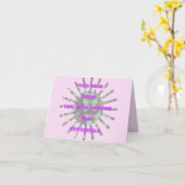 Dieses neue Jahr wirst du Schmetterling. Karte (Gelbe Blume)