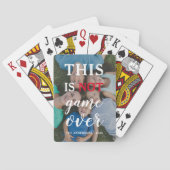 Dieses NICHT-Spiel | Custom Funny Family Foto Spielkarten (Rückseite)