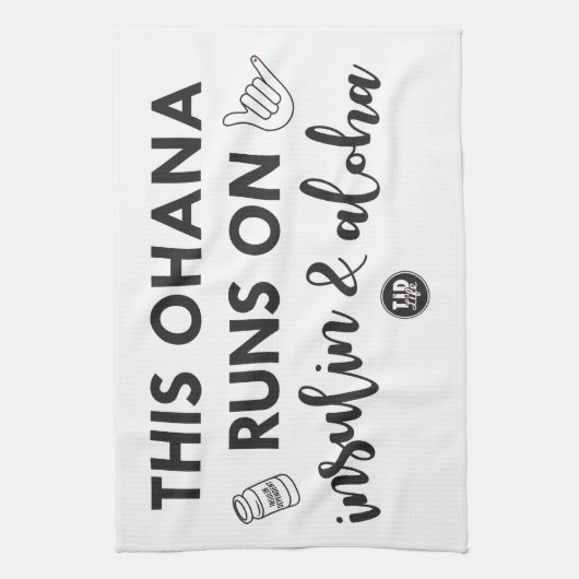 Dieses Ohana [Lava] Geschirrtuch (Vertikal)
