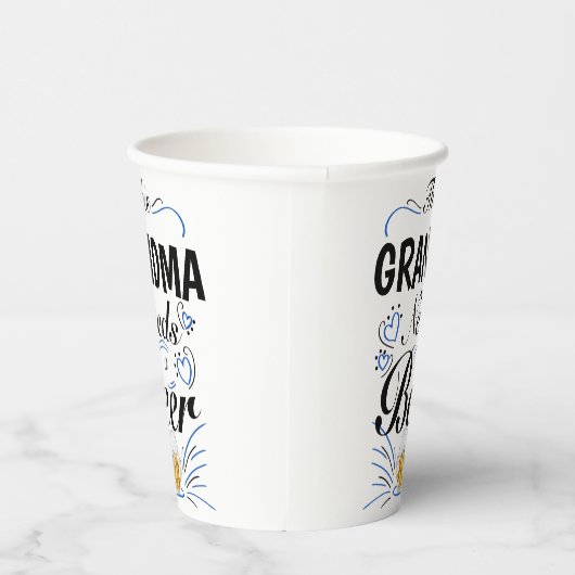 Dieses Oma braucht ein Bier, ein lustiges Zitat Om Pappbecher (Rechts)