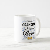 Dieses Oma braucht ein Bier Kaffeetasse (VorderseiteRechts)