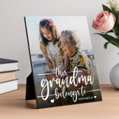 Dieses Oma gehört | Muttertag Fotoplatte