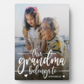 Dieses Oma gehört | Muttertag Fotoplatte (Vorderseite)