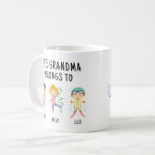 Dieses Oma gehört zu 6 Kindern und nennt sich lust Kaffeetasse (Vorderseite Links)