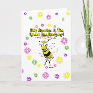 Dieses Oma ist die Blume der Bienenkönigin Karte