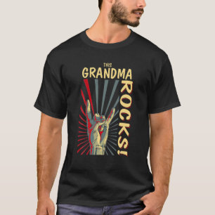 Dieses Oma Rocks Vintag Retro-Konzert 70er 80er F T-Shirt